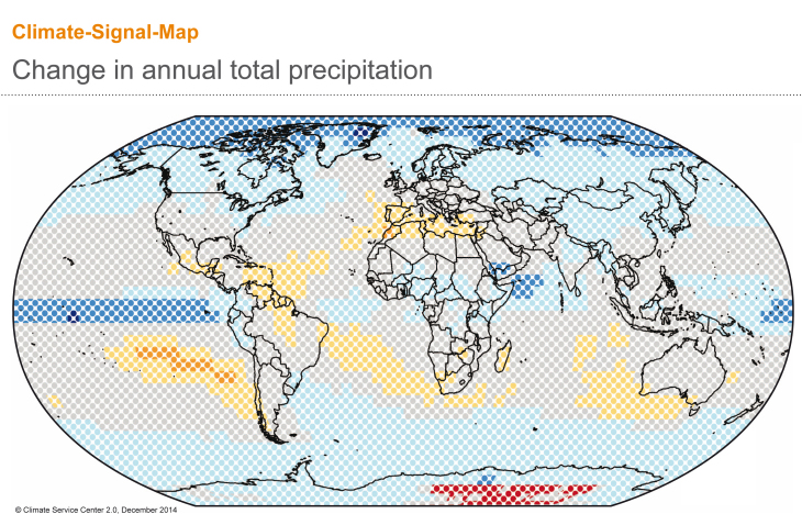 CSM annual total precipitation